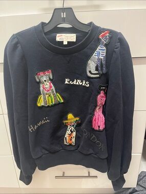 Maison Common Patch Pullover Sweatshirt